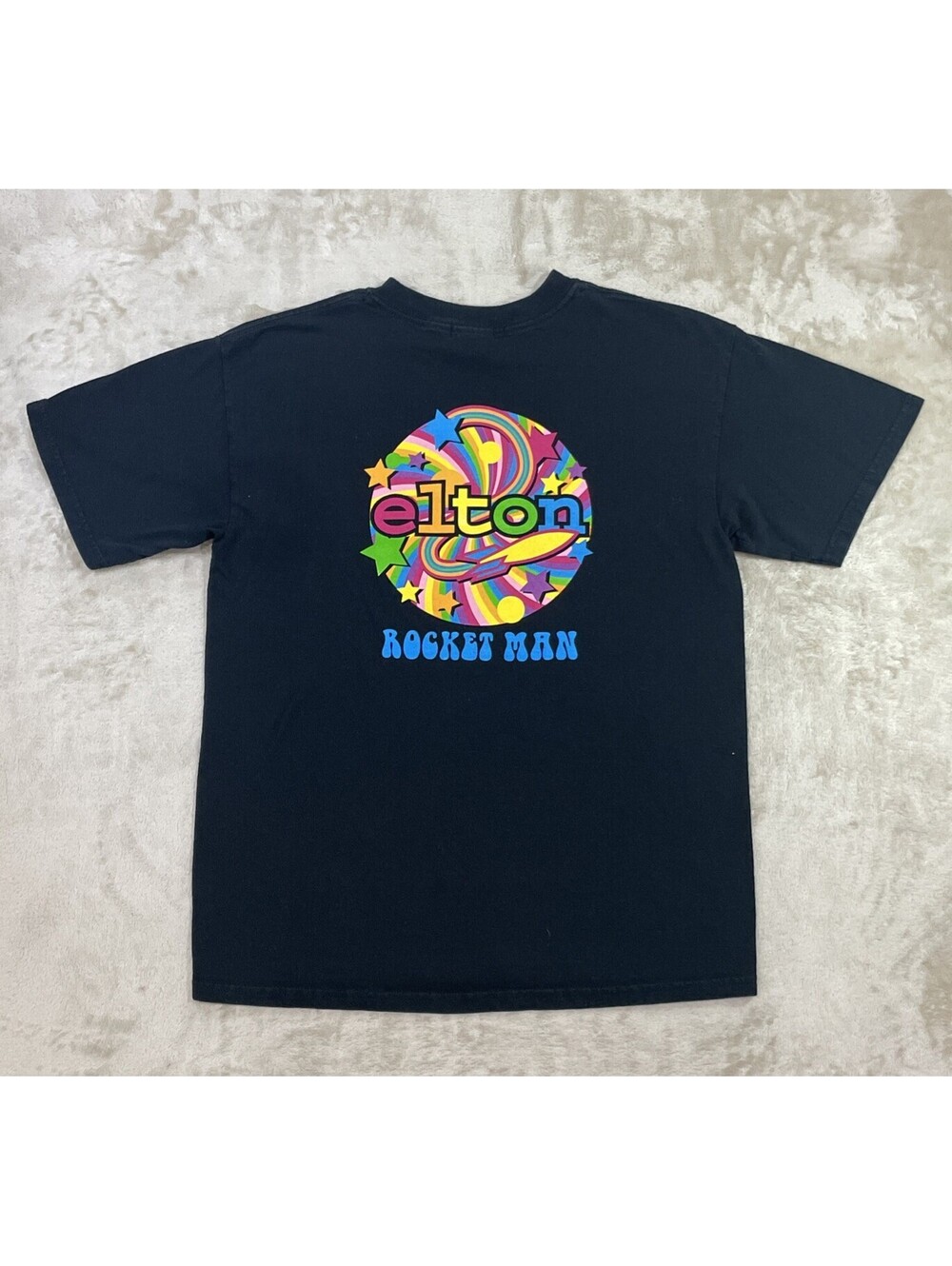 Elton John Rocket Man Caesars Palace Las Vegas Official Concert Merch Tee Mens M